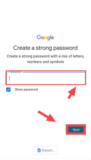 create password