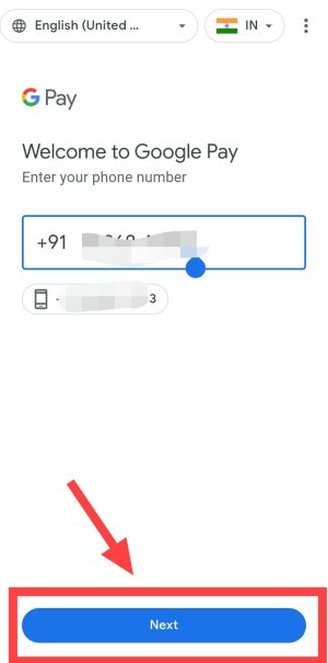 enter phone number