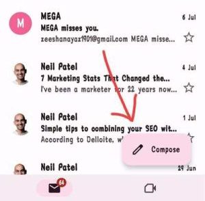 tap on compose