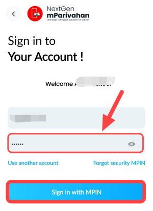sign in with MPIN