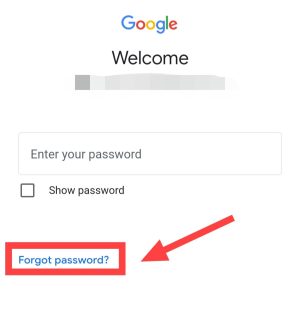 tap on forget password